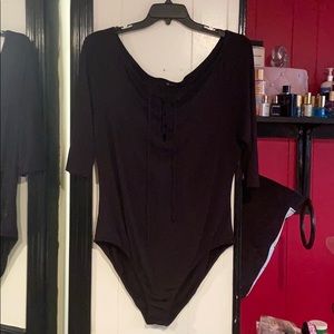 FTF Quarter-Sleeve Bodysuit